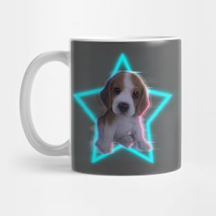 Beagle Dog Cyberpunk Style Mug